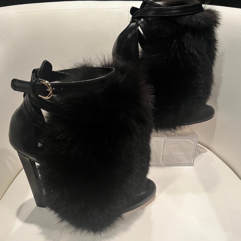 Brain Atwood Black Fur Booties